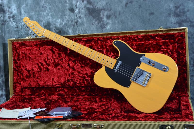 Fender American Vintage II 51 Telecaster Reissue 2024 Butterscotch Blackguard w Tweed Case