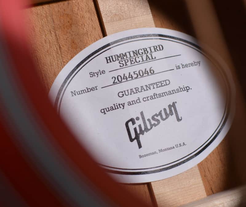 Gibson Hummingbird Special Satin Vintage Cherry Sunburst