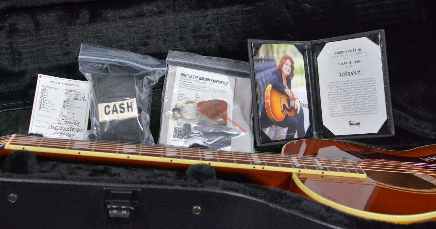 Gibson Custom Shop Rosanne Cash J-185 Heritage Cherry Sunburst