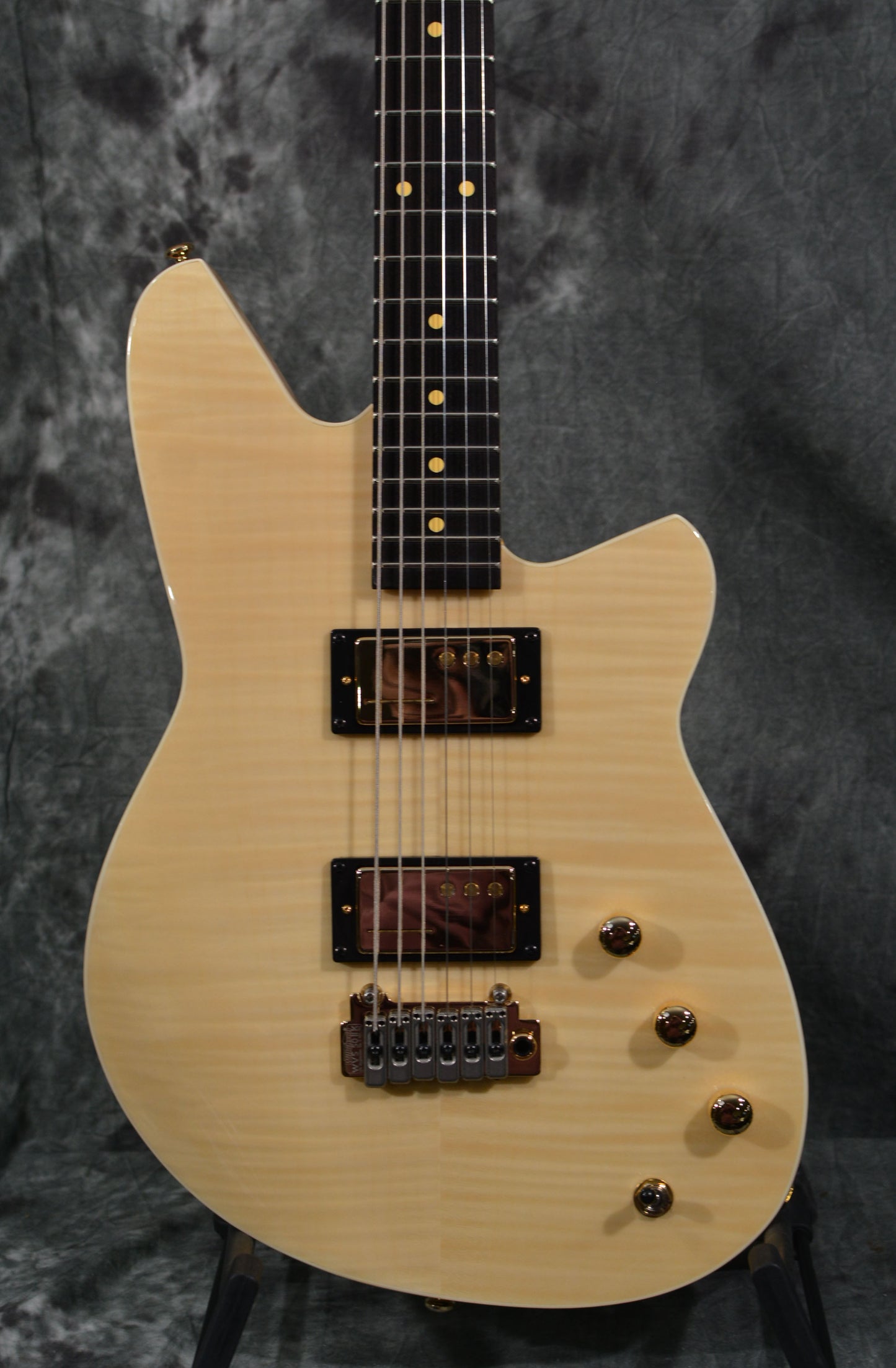 Reverend Descent W Baritone 10TH Anniversary Edition Natural Flame Maple