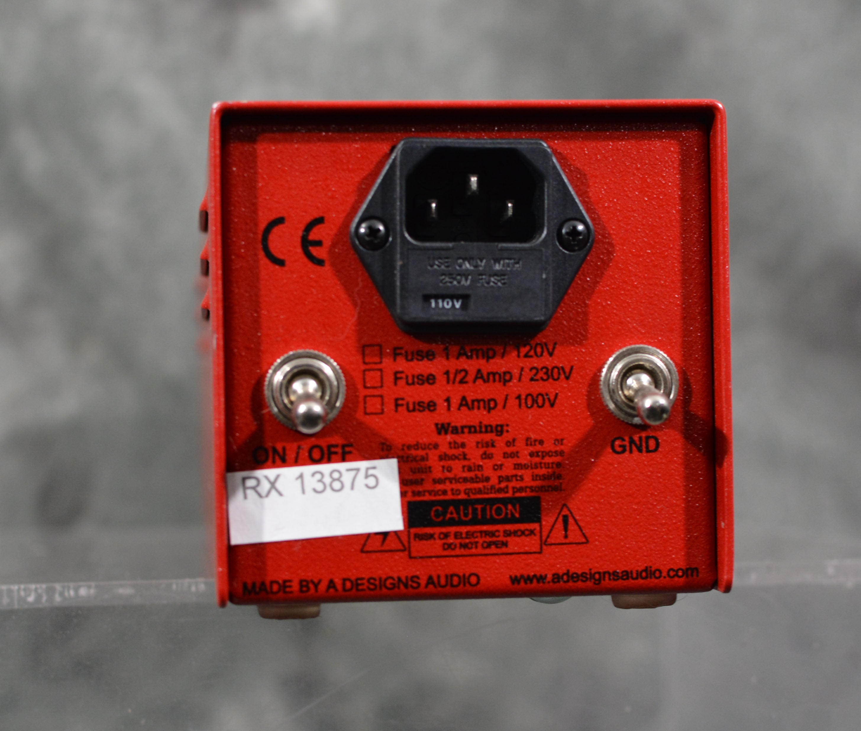 A-Designs Audio REDDI Tube Direct Box – Mainstagemusic