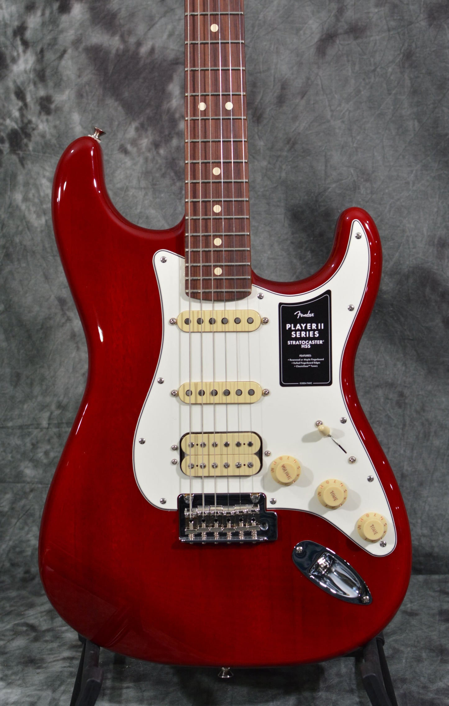 Fender Player II Stratocaster HSS Chambered Transparent Cherry Burst