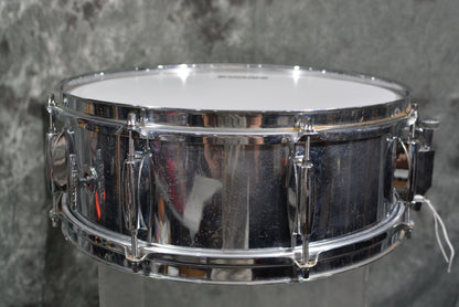 Gretsch 4158 5 x 14 Chrome over wood snare drum 70s