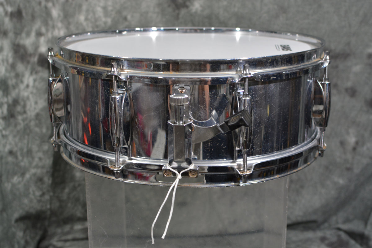 Gretsch 4158 5 x 14 Chrome over wood snare drum 70s