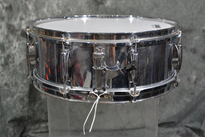 Gretsch 4158 5 x 14 Chrome over wood snare drum 70s