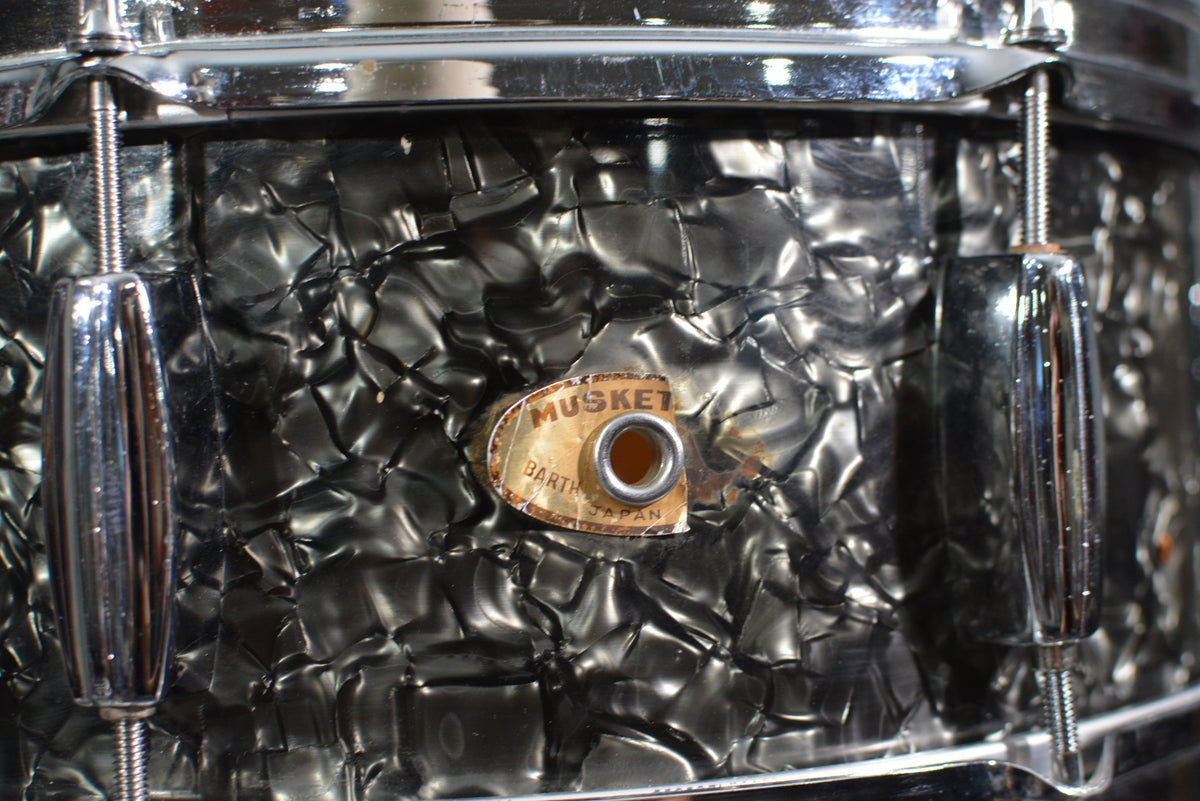 Barth Feinberg Musketeer 5 x 14 Snare Drum 1960s Black pearloid
