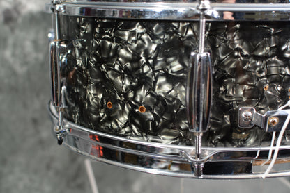 Barth Feinberg Musketeer 5 x 14 Snare Drum 1960s Black pearloid