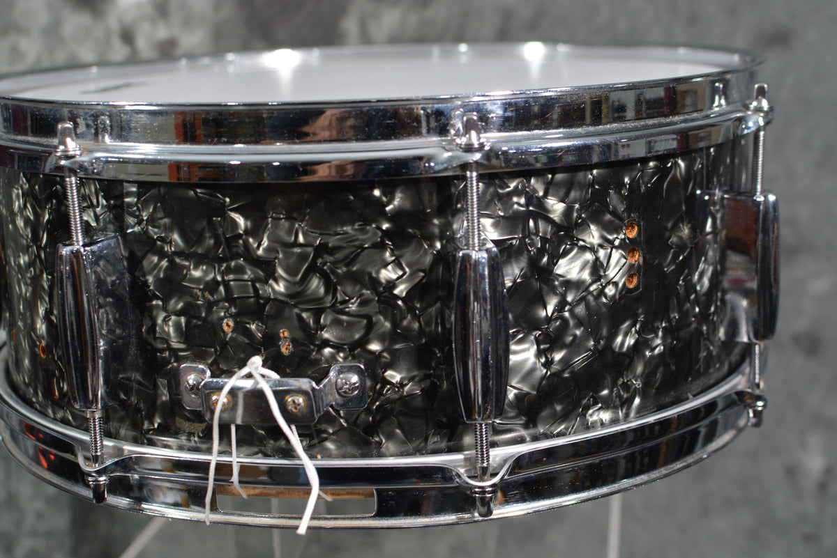 Barth Feinberg Musketeer 5 x 14 Snare Drum 1960s Black pearloid