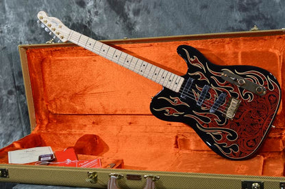 Fender James Burton Signature Telecaster 2025 Red Paisley Flame