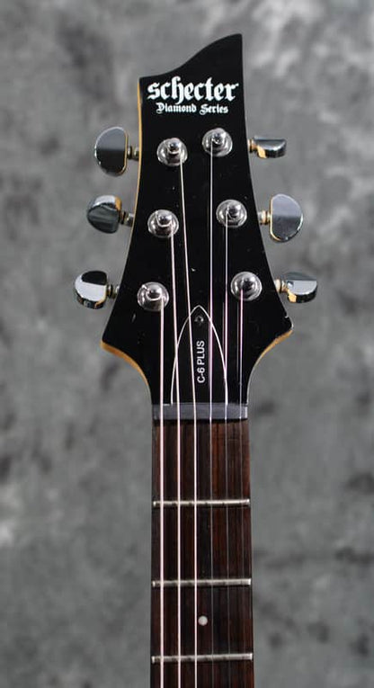 Schecter C-6 Plus Diamond Series Charcoal Burst