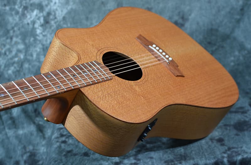 Cole Clark Fat Lady 2 AA Silky Oak Dreadnought Cutaway Dreadnought