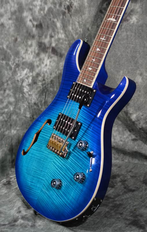 PRS SE Custom 24 Semi-Hollow Piezo Lake Blue