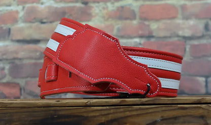 Franklin Hot Rod padded Instrument Strap Candy Apple Red