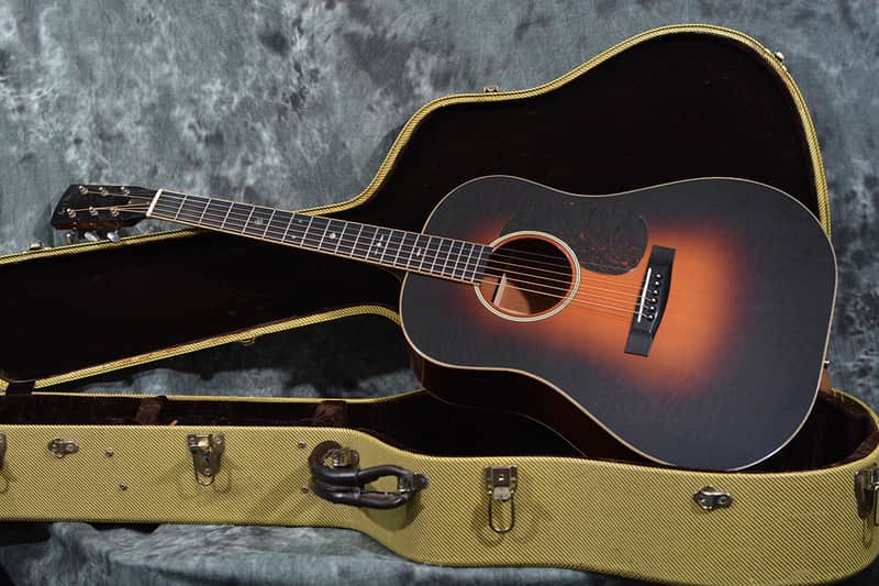 Huss & Dalton DS Custom 14 Fret Adirondack Red Spruce & Mahogany Dreadnought Acoustic Electric Sunburst
