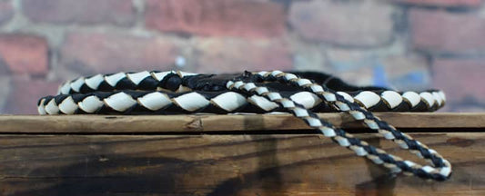 Henry Heller Leather Braid Ukulele Strap Black&White
