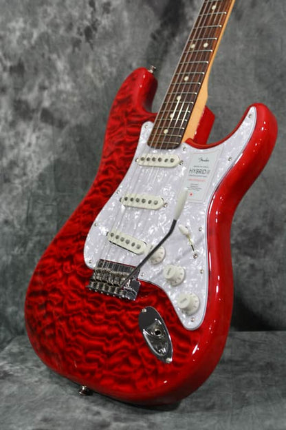 Fender Hybrid II Stratocaster Killer Quilt Maple Top Cherry Red