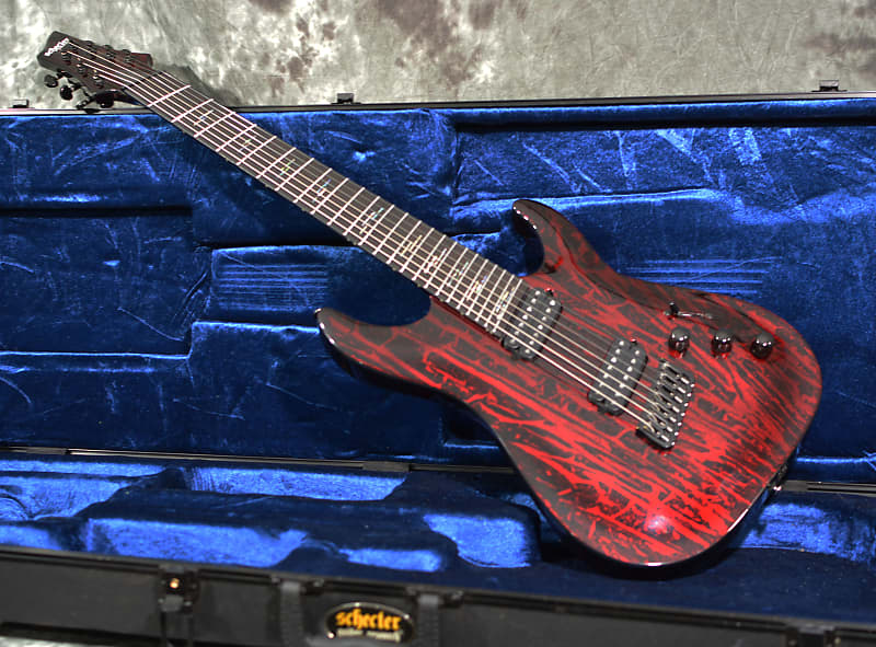 Schecter C-7 Multiscale 7-String Silver Mountain w/ OHSC