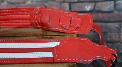 Franklin Hot Rod padded Instrument Strap Candy Apple Red