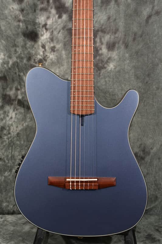 Ibanez FRH10N Thinline Classical Acoustic Nylon Acoustic Electric Indigo Blue Metallic Flat