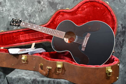 Gibson Everly Brothers Signature J-180 Acoustic Electric 2024 Gloss Black w Double Tortoise Pickguards & Deluxe Hardshell Case