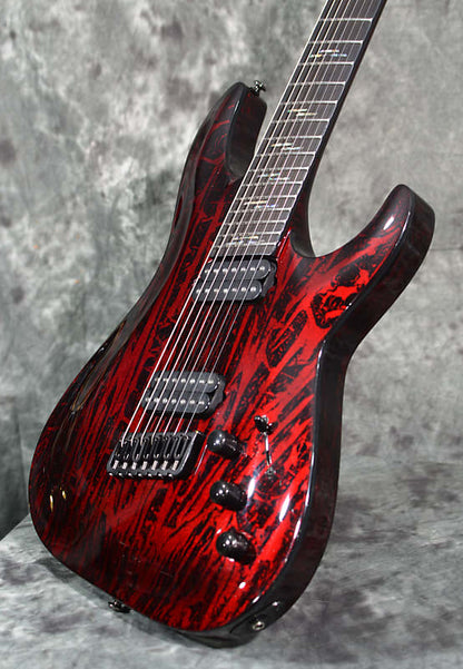 Schecter C-7 Multiscale 7-String Silver Mountain w/ OHSC