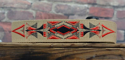 Henry Heller David Hale Cotton Embroidered Feather Design
