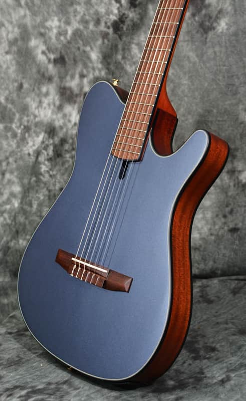 Ibanez FRH10N Thinline Classical Acoustic Nylon Acoustic Electric Indigo Blue Metallic Flat