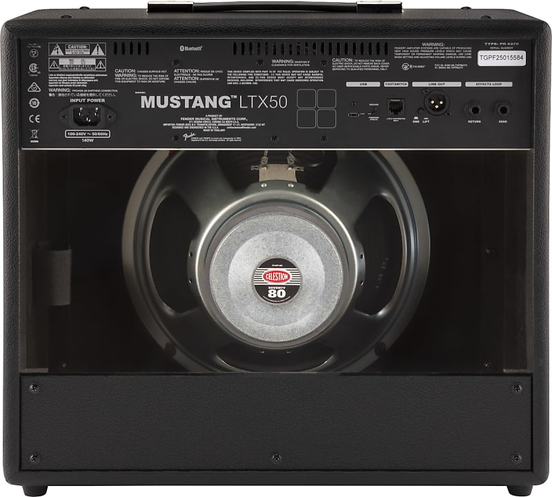 Fender Mustang LTX50 50-Watt 1x12 Combo Amplifier