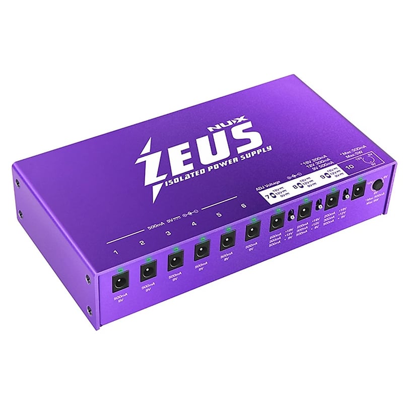 NuX Zeus Isolated Power Supply for Pedalboard – Mainstagemusic