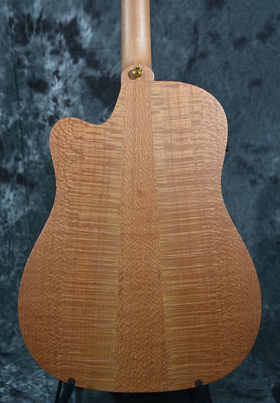 Cole Clark Fat Lady 2 AA Silky Oak Dreadnought Cutaway Dreadnought