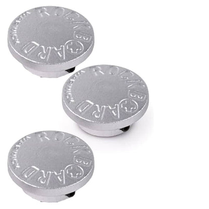 Rockboard RBO FT Stompete SI Guitar Pedal Footswitch Topper Cap Silver 3pk