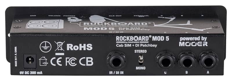Rockboard MOD 5 Cab SIM + DI Patchbay