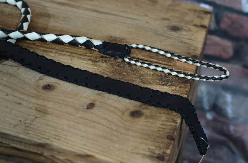 Henry Heller Leather Braid Ukulele Strap Black&White