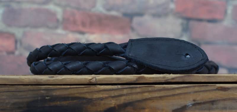 Henry Heller Leather Bolo Braided Mandolin Strap Black