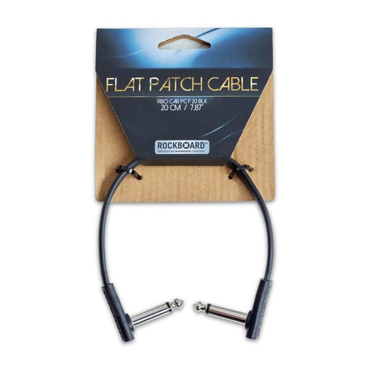 Rockboard Black Flat Patch Cable 20cm