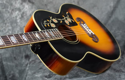 Epiphone 1957 SJ-200 Reissue Vintage Sunburst IBGC Redline Hardshell Case