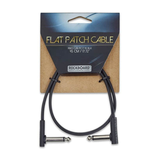 Rockboard Black Flat Patch Cables 45 cm