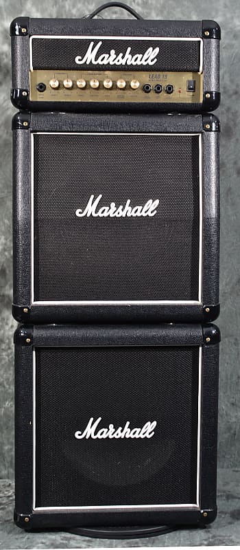 Marshall Lead 15 Mini Full Stack 1990s G15ms Guitar Amp Head & Cabinets