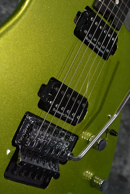 Charvel San Dimas Pro Mod HH w Floyd Rose & USA Seymour Duncan Pickups Lime Green Metallic