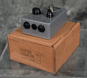 British Pedal Company Dallas Brit Face Fuzz Silver Compact Series