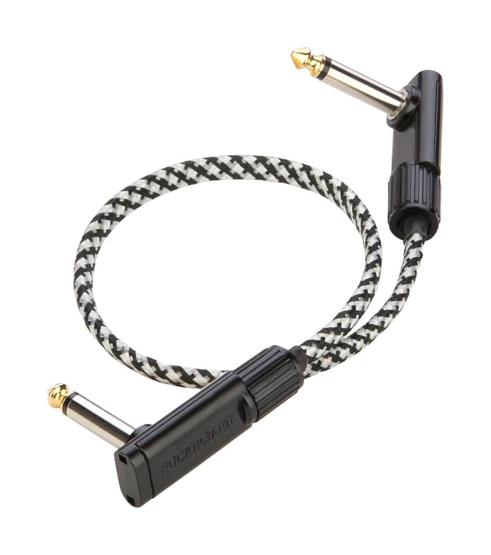 Rockboard Salt&Pepper Tweed Series Flat Patch Cables 11.81in
