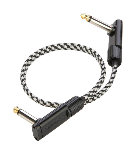 Rockboard Salt&Pepper Tweed Series Flat Patch Cables 11.81in