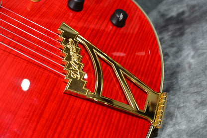 D'Angelico EX-DCTP Excel Double Cut Flamed Maple Deluxe Cherry Red