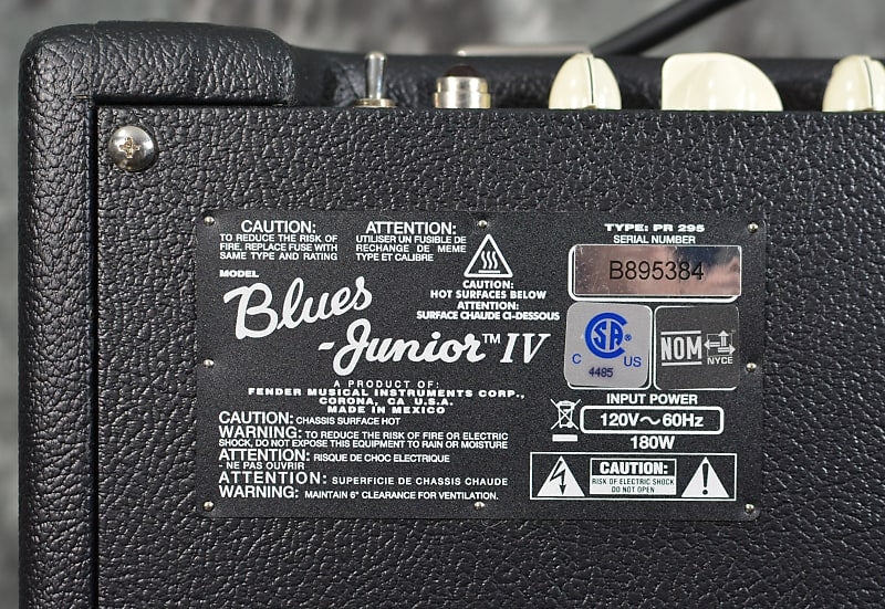 Fender Blues Junior IV 15-Watt Tube 1x12