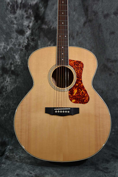 Guild F250e Jumbo Monster Flamed Maple Acoustic Electric w Deluxe Hardshell Case