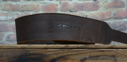 Martin LUXE Leather Guitar Strap Dark Brown