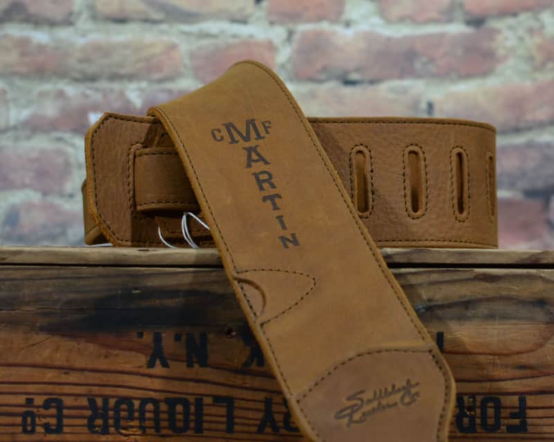 Martin LUXE Leather Guitar Strap Tan