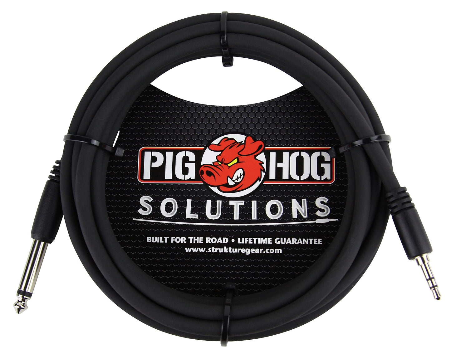 Pig Hog 3.5mm TRS to 1/4" Mono 10ft Cable