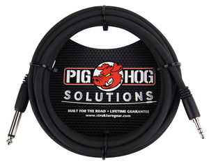 Pig Hog 3.5mm TRS to 1/4" Mono 10ft Cable