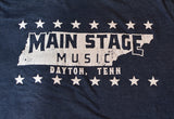 Main Stage Music Tennessee Style Shop T-Shirt Heather Denim Blue Size S-XXL
